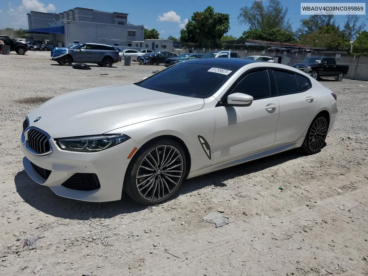 2022 BMW 840Xi VIN: WBAGV4C08NCG99869 Lot: 61299625