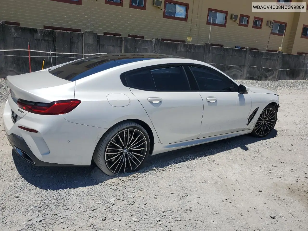 2022 BMW 840Xi VIN: WBAGV4C08NCG99869 Lot: 61299625