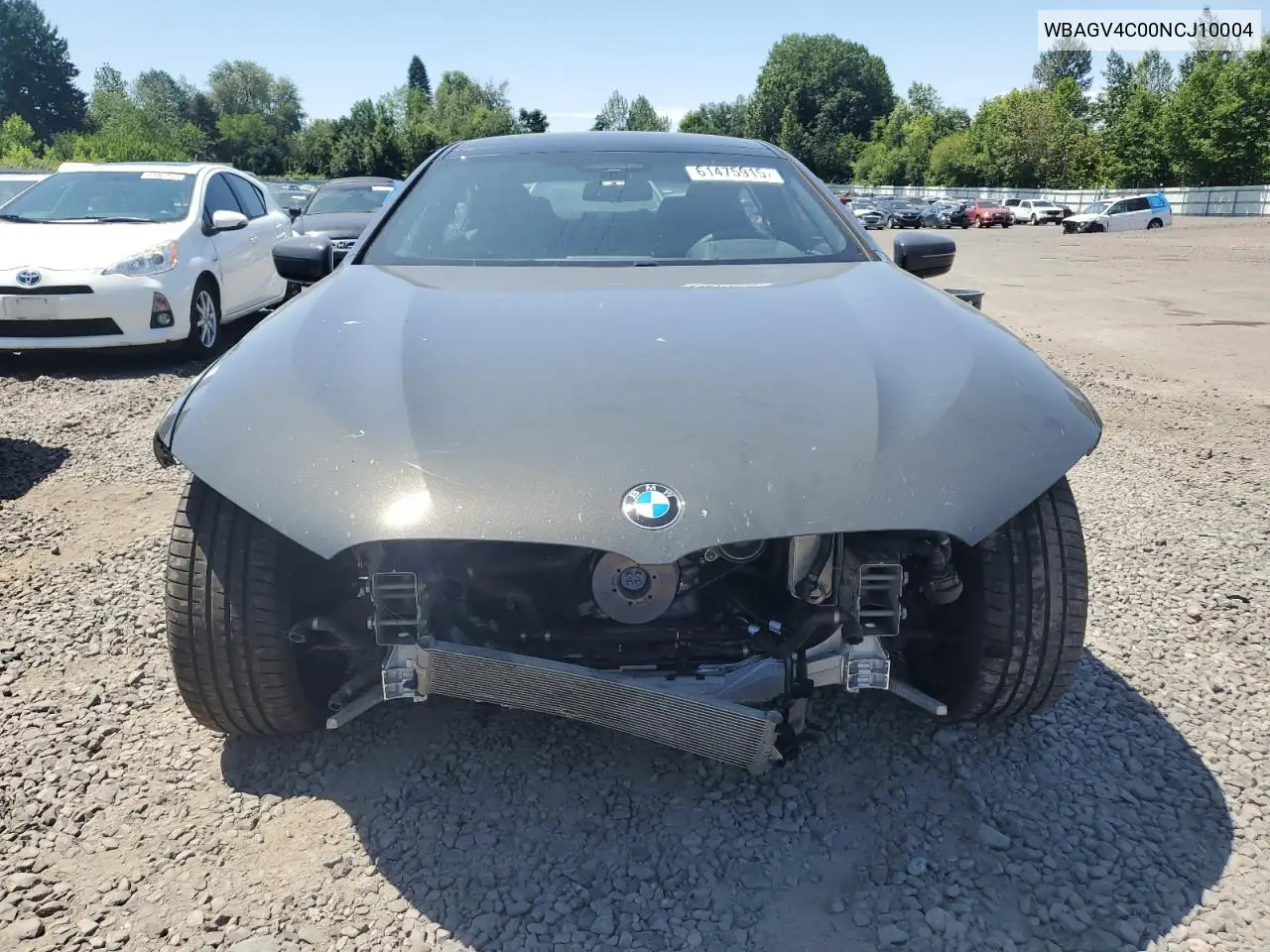 2022 BMW 840Xi VIN: WBAGV4C00NCJ10004 Lot: 61475915