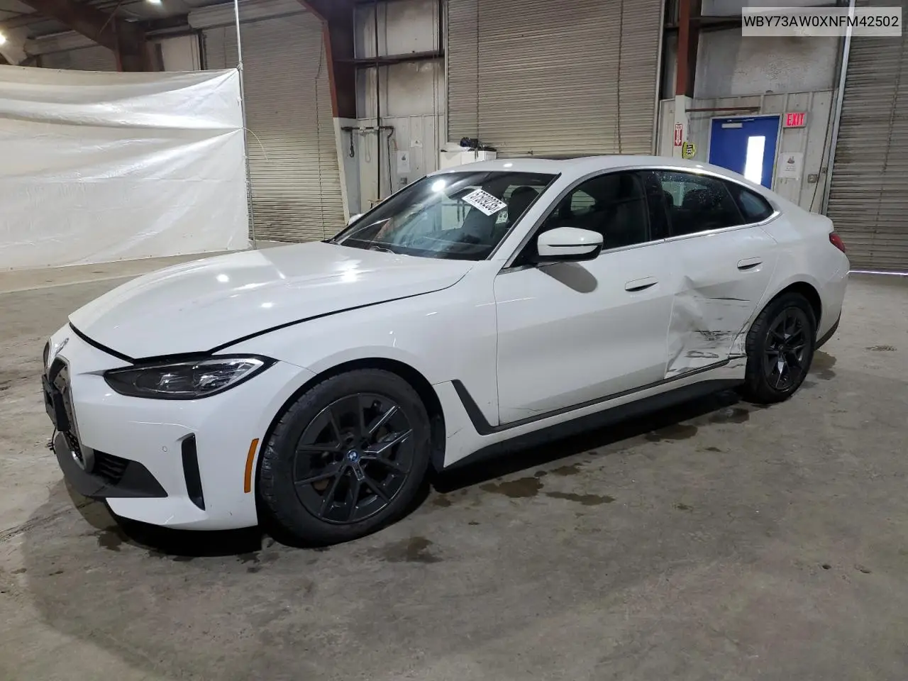 2022 BMW I4 Edrive 40 VIN: WBY73AW0XNFM42502 Lot: 57509235