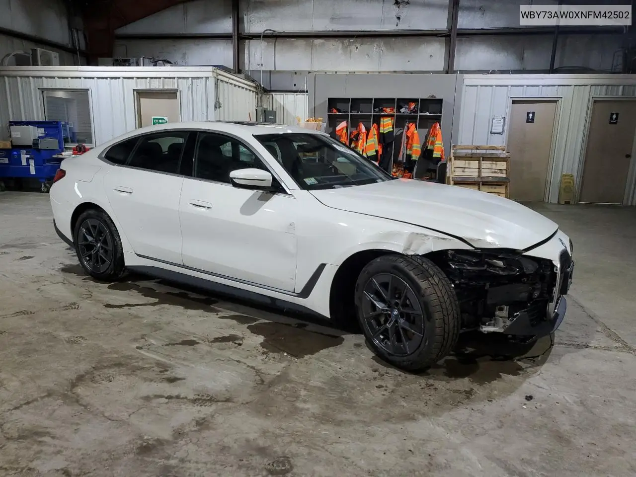 2022 BMW I4 Edrive 40 VIN: WBY73AW0XNFM42502 Lot: 57509235