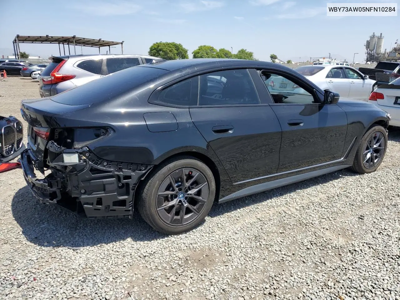 2022 BMW I4 Edrive 40 VIN: WBY73AW05NFN10284 Lot: 57851335