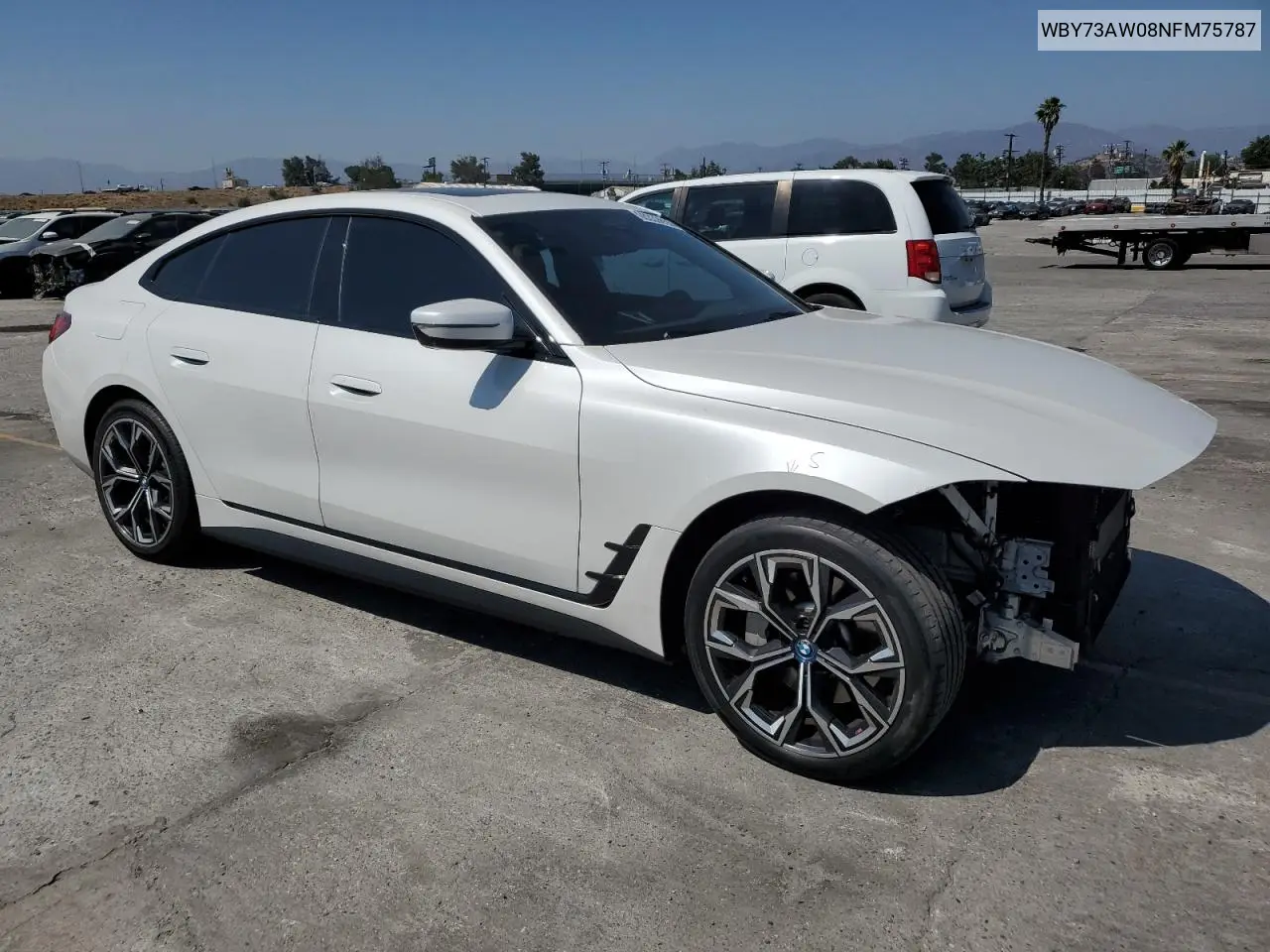 2022 BMW I4 Edrive 40 VIN: WBY73AW08NFM75787 Lot: 60339655