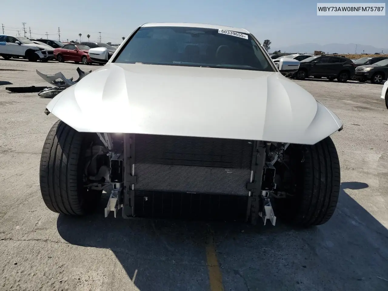 2022 BMW I4 Edrive 40 VIN: WBY73AW08NFM75787 Lot: 60339655