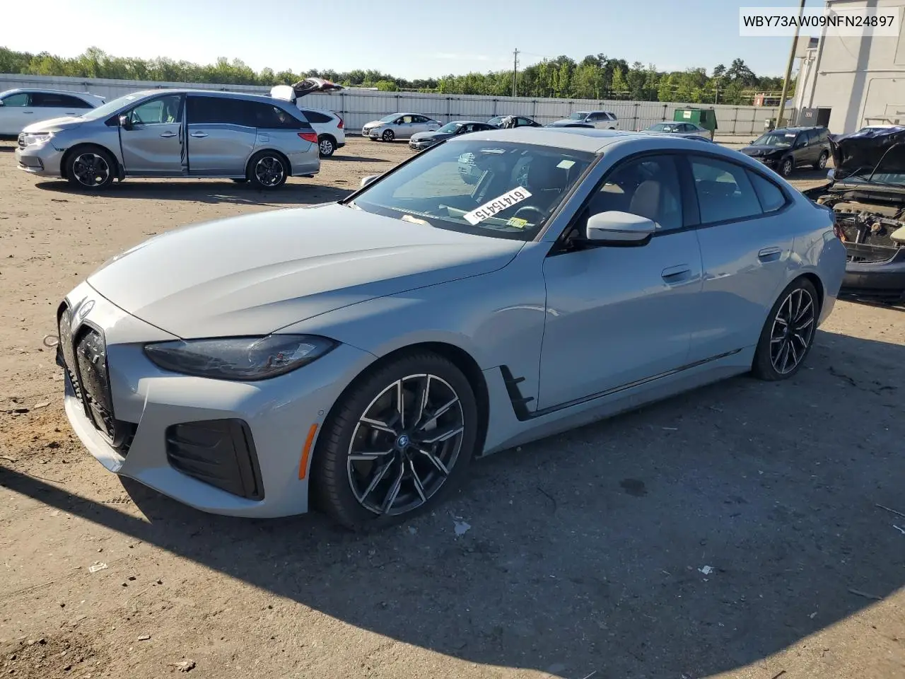 2022 BMW I4 Edrive 40 VIN: WBY73AW09NFN24897 Lot: 61415415