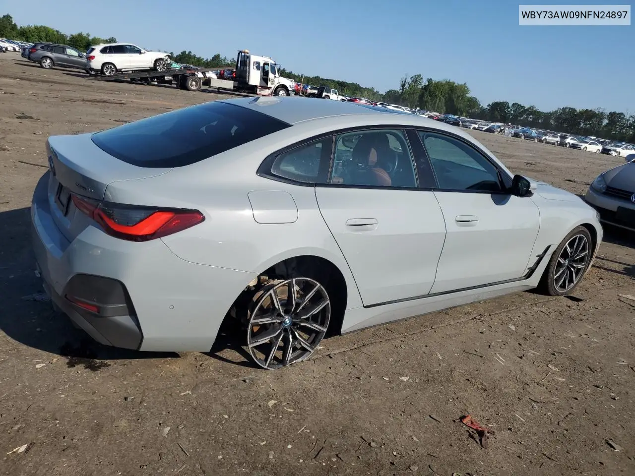 2022 BMW I4 Edrive 40 VIN: WBY73AW09NFN24897 Lot: 61415415
