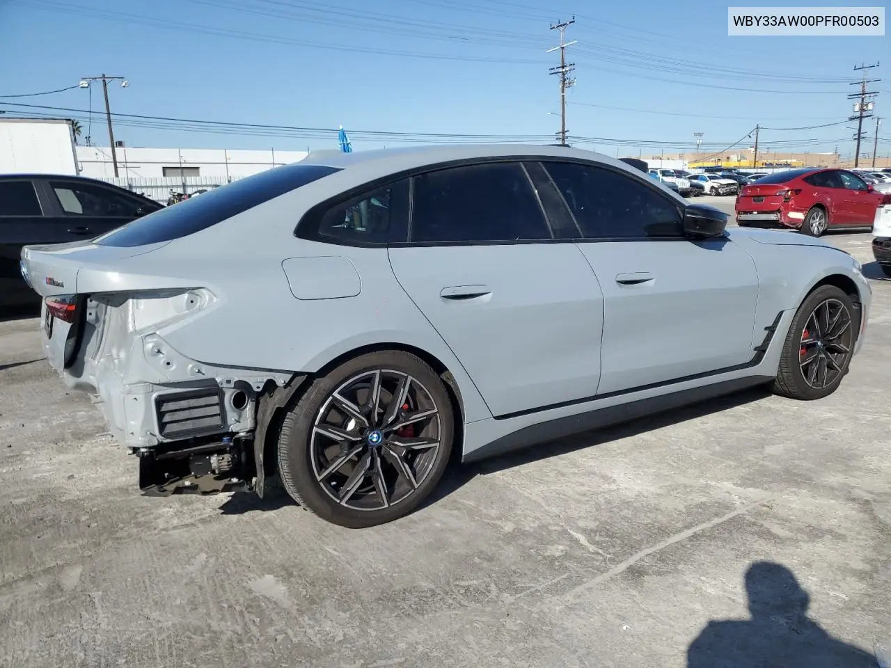 2023 BMW I4 M50 VIN: WBY33AW00PFR00503 Lot: 51310605