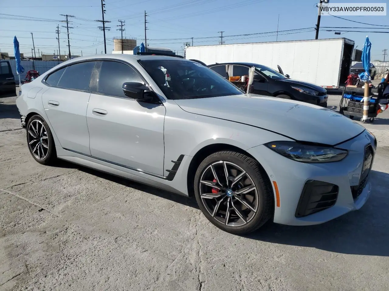 2023 BMW I4 M50 VIN: WBY33AW00PFR00503 Lot: 51310605