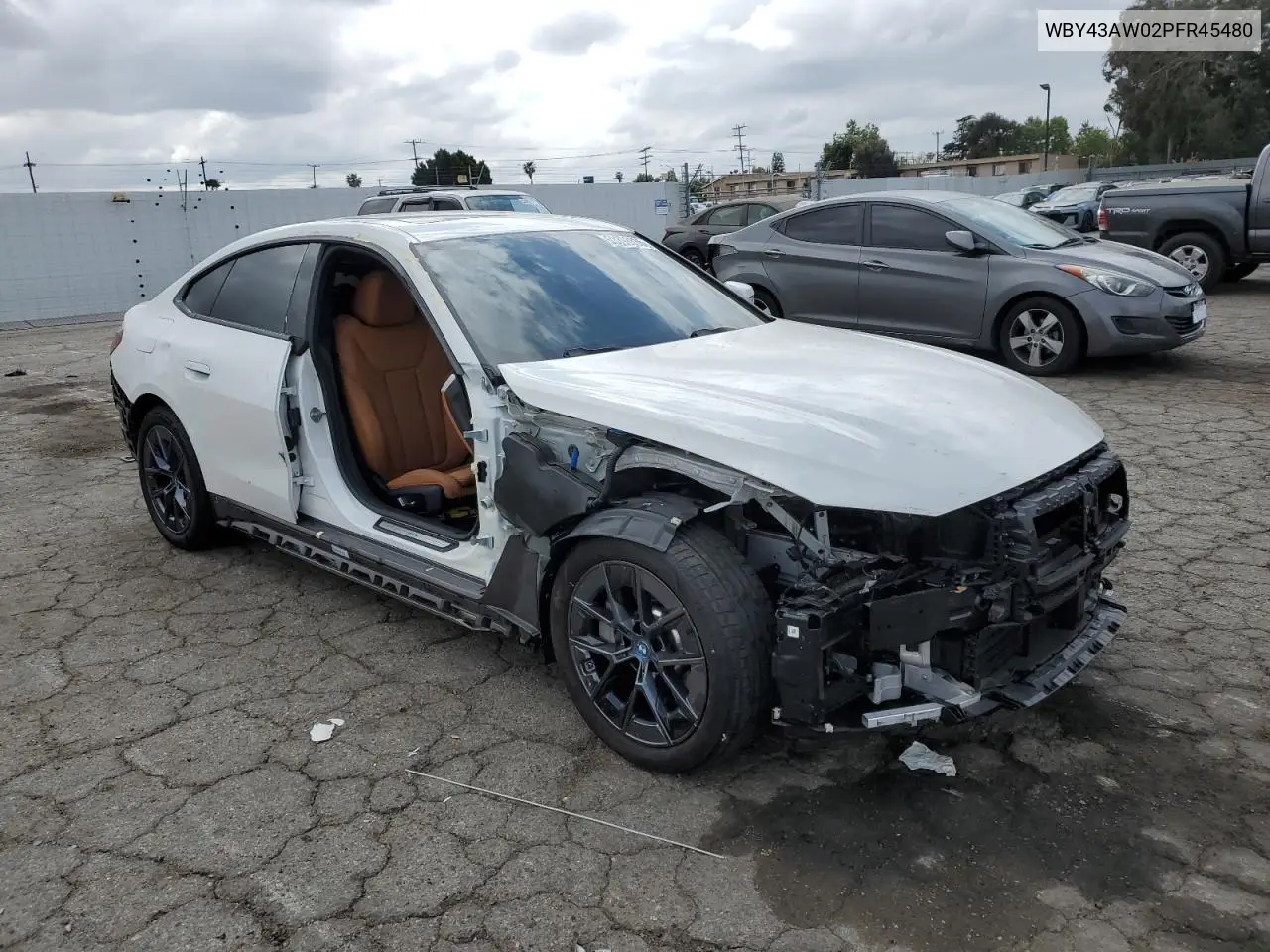 2023 BMW I4 Edrive 35 VIN: WBY43AW02PFR45480 Lot: 53398835