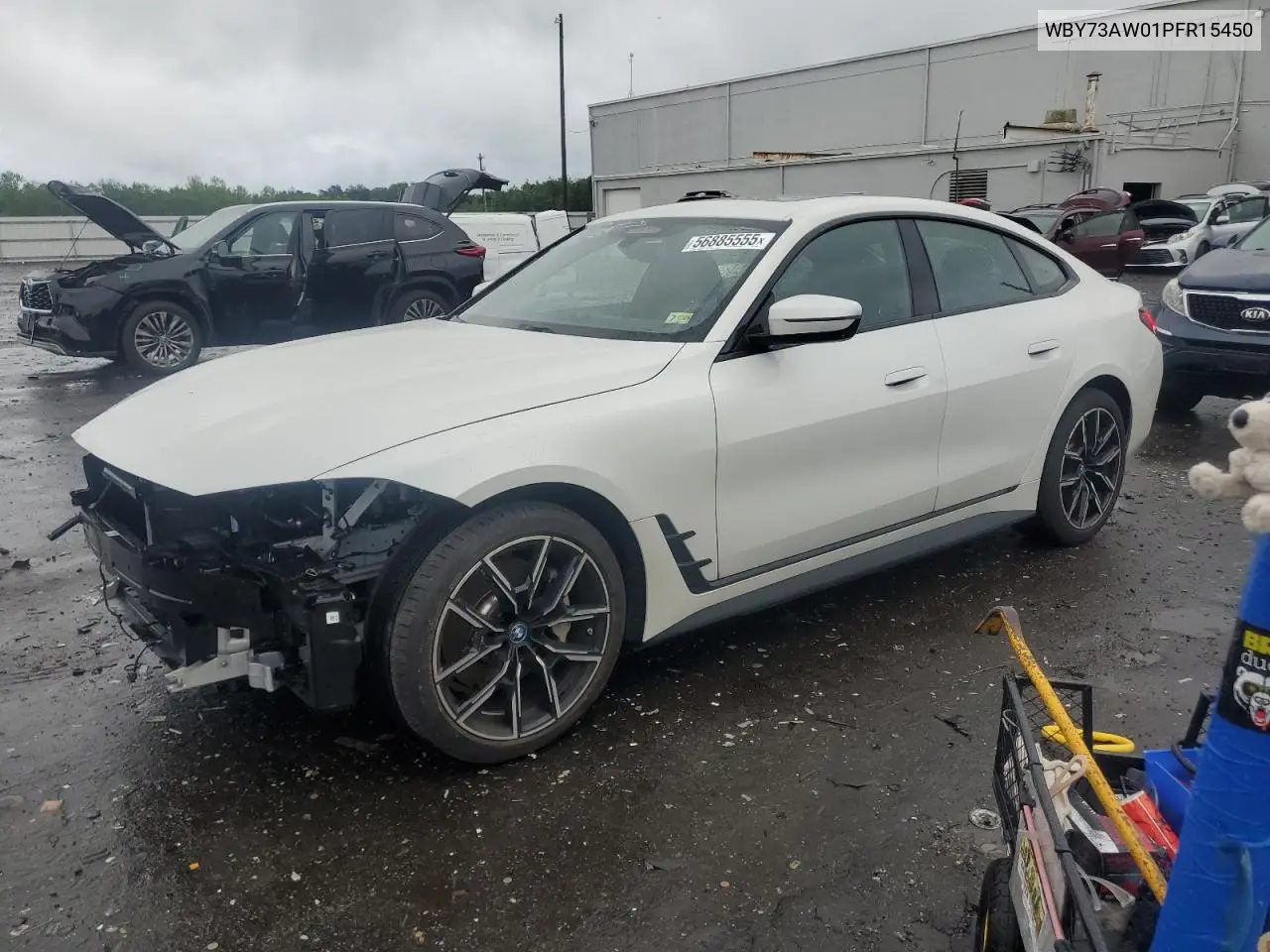 2023 BMW I4 Edrive 40 VIN: WBY73AW01PFR15450 Lot: 56885555
