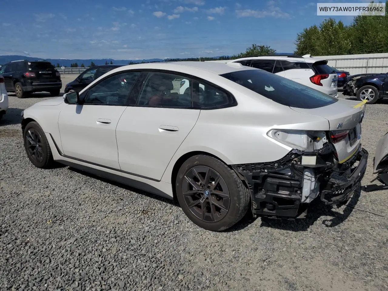 2023 BMW I4 Edrive 40 VIN: WBY73AW01PFR36962 Lot: 59053415