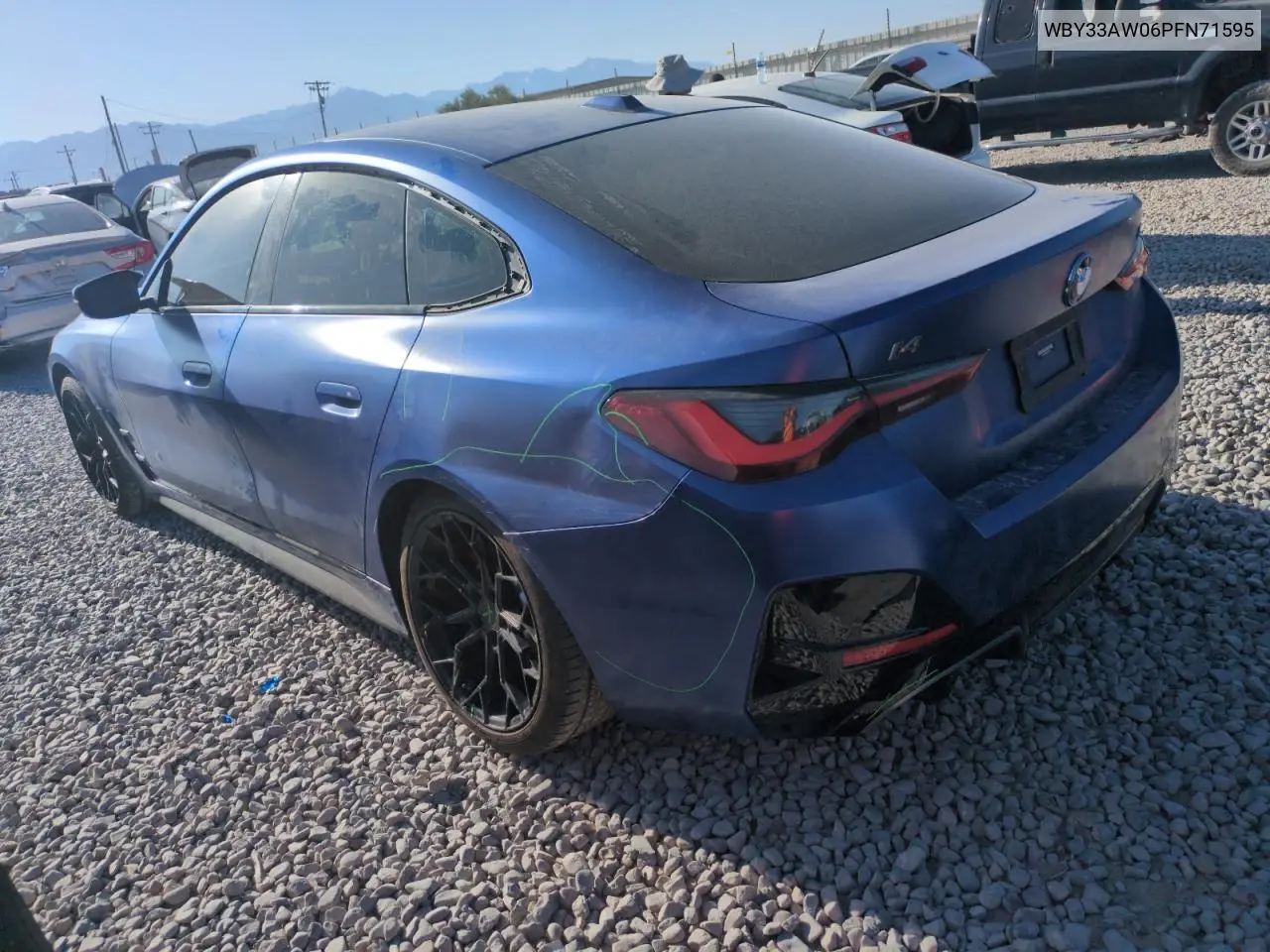 2023 BMW I4 M50 VIN: WBY33AW06PFN71595 Lot: 61422005