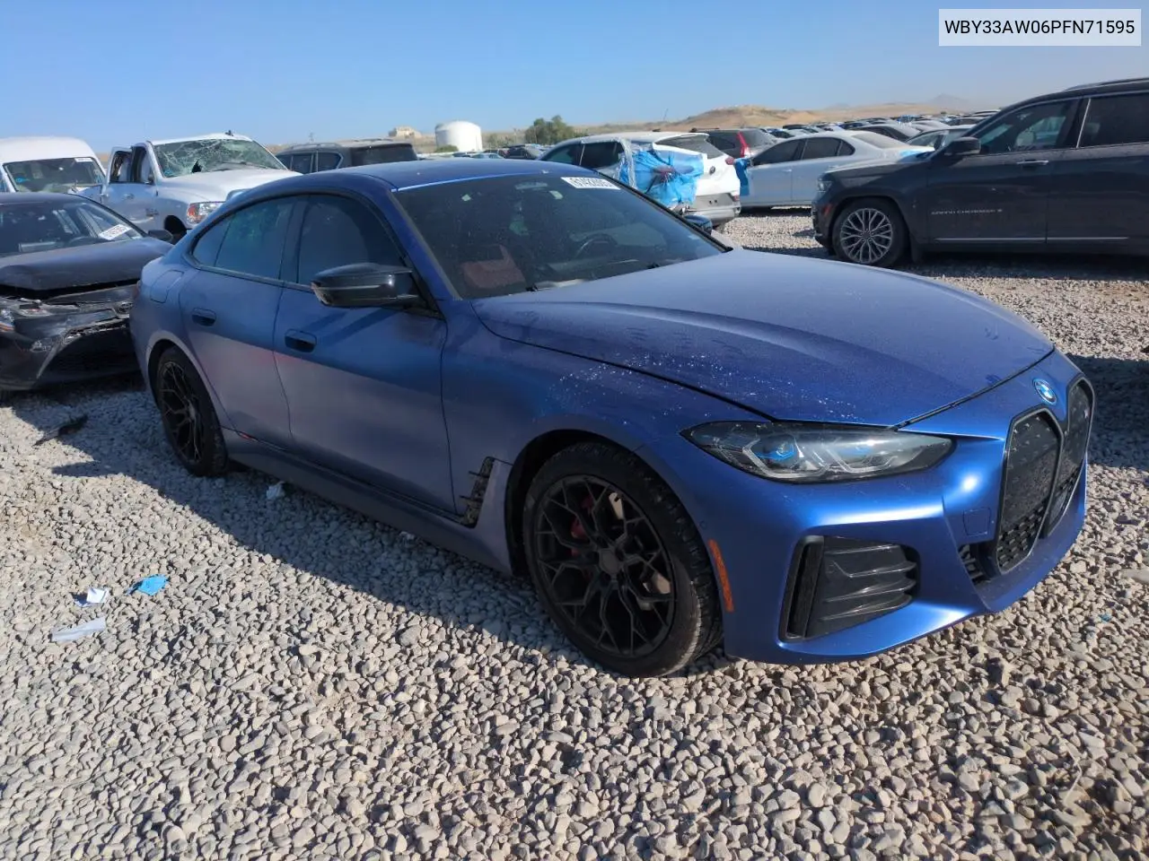 2023 BMW I4 M50 VIN: WBY33AW06PFN71595 Lot: 61422005