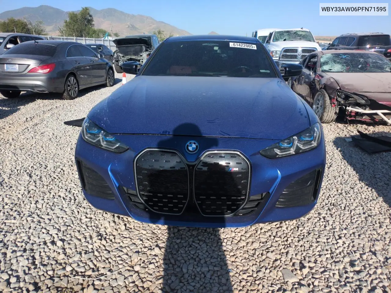 2023 BMW I4 M50 VIN: WBY33AW06PFN71595 Lot: 61422005