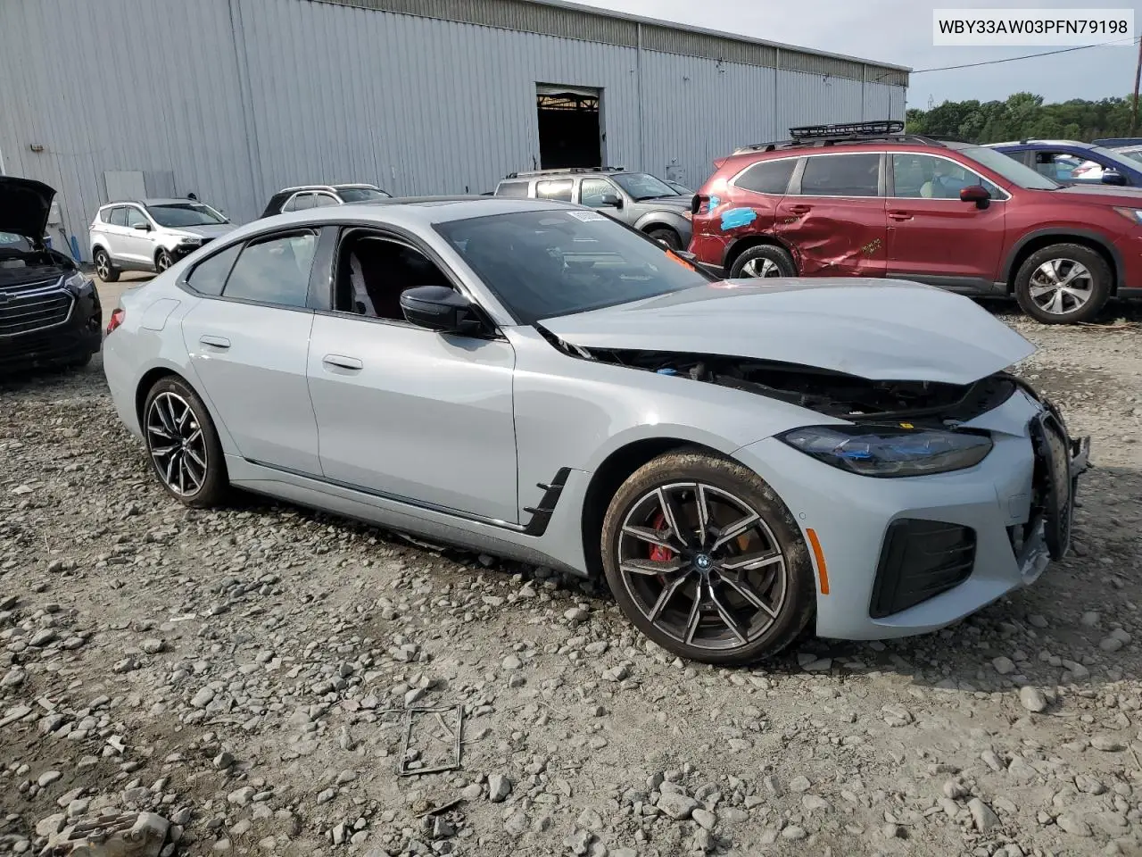 2023 BMW I4 M50 VIN: WBY33AW03PFN79198 Lot: 61933085
