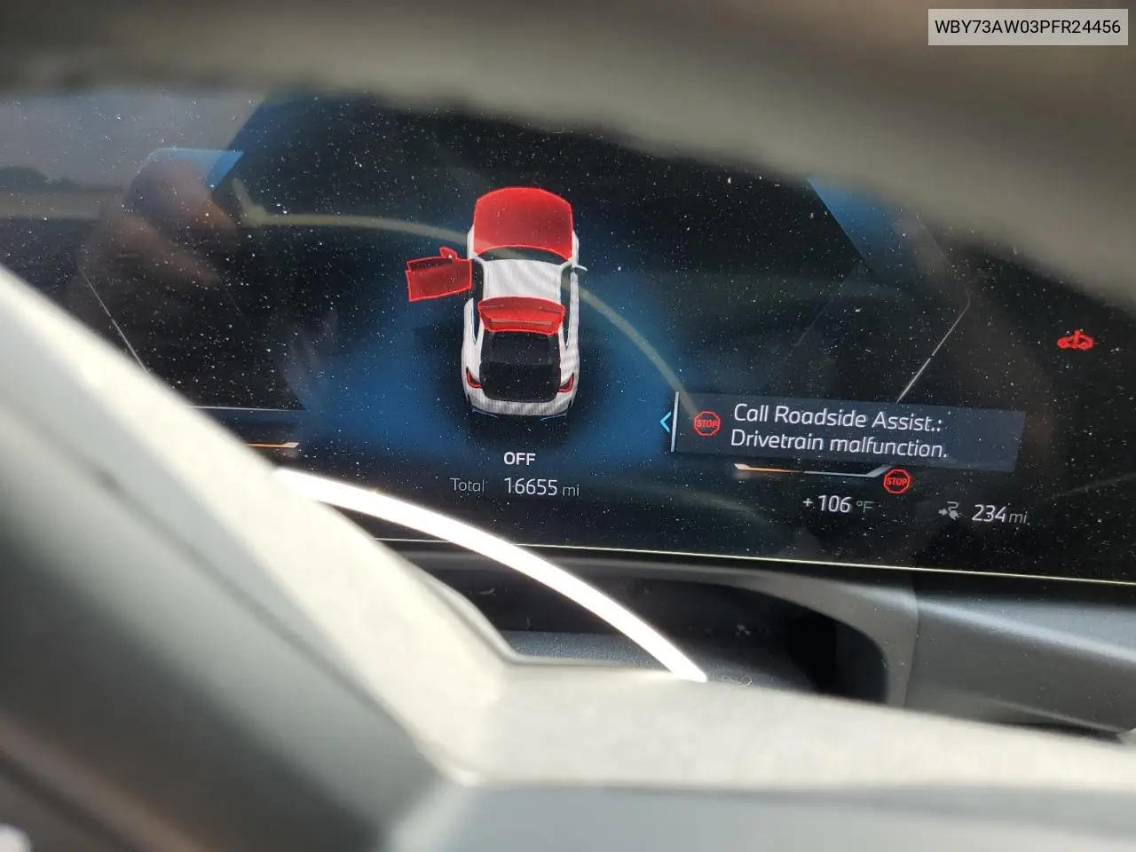 2023 BMW I4 Edrive 40 VIN: WBY73AW03PFR24456 Lot: 62316655
