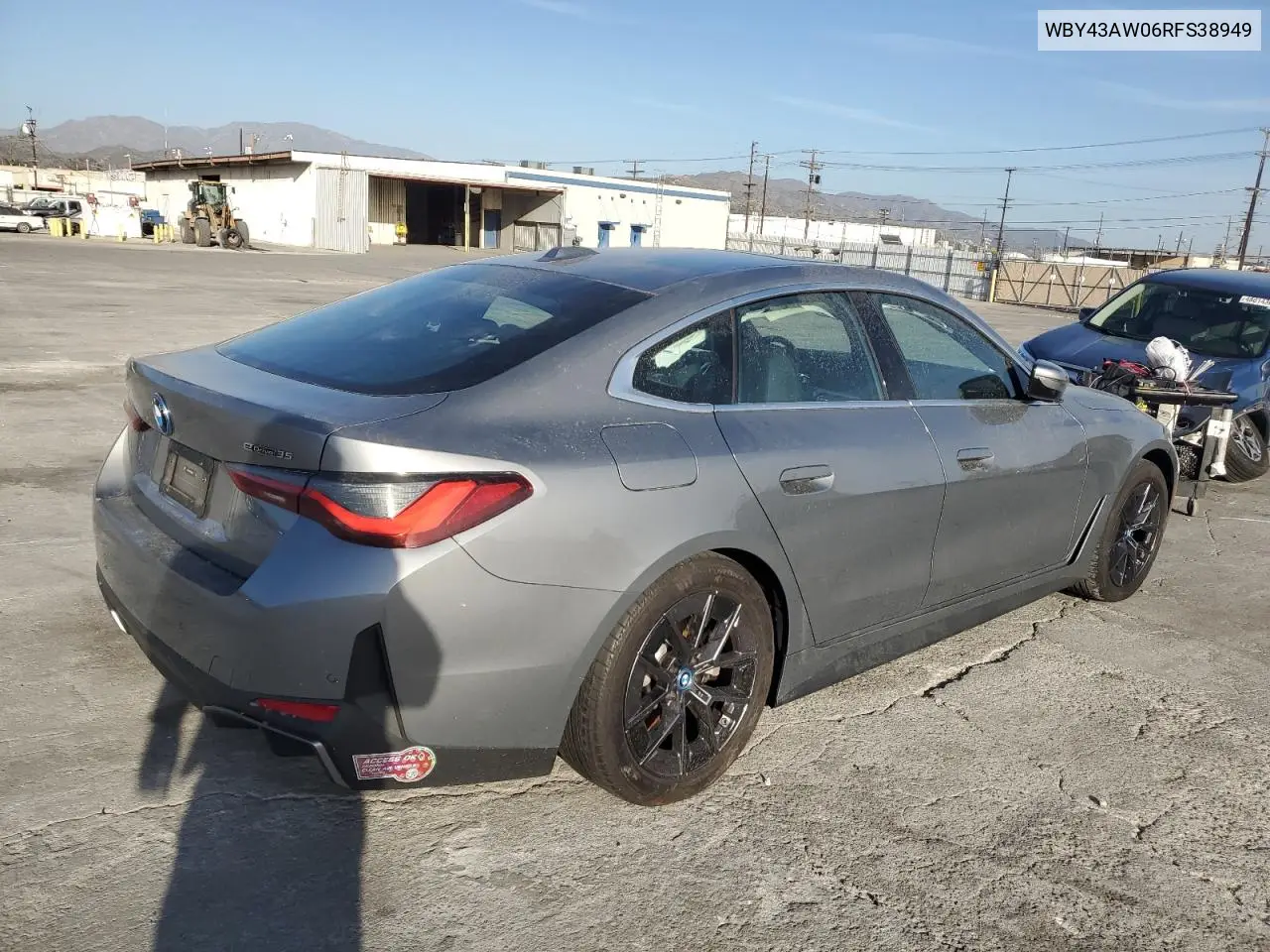 2024 BMW I4 Edrive 35 VIN: WBY43AW06RFS38949 Lot: 46886215