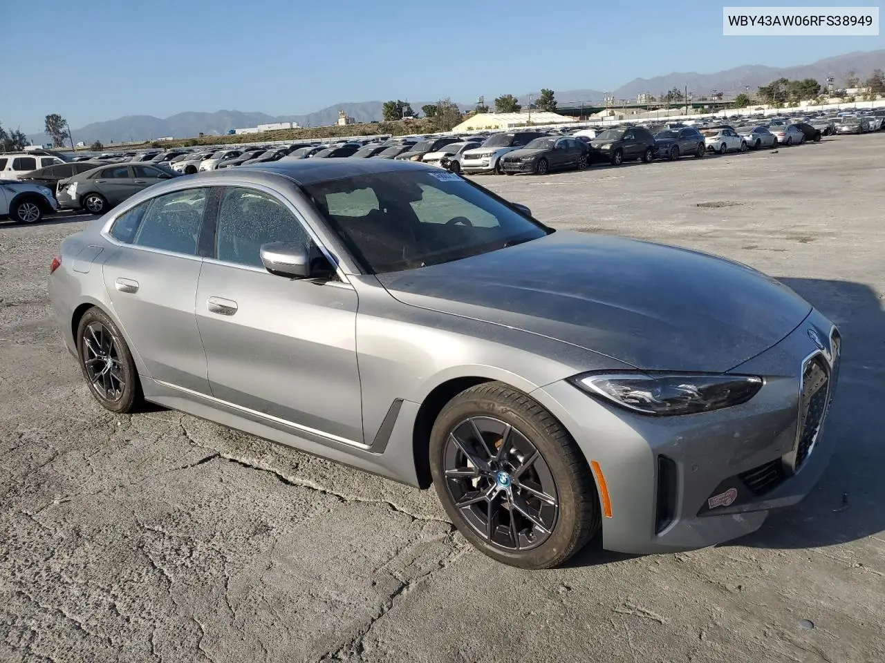 2024 BMW I4 Edrive 35 VIN: WBY43AW06RFS38949 Lot: 46886215