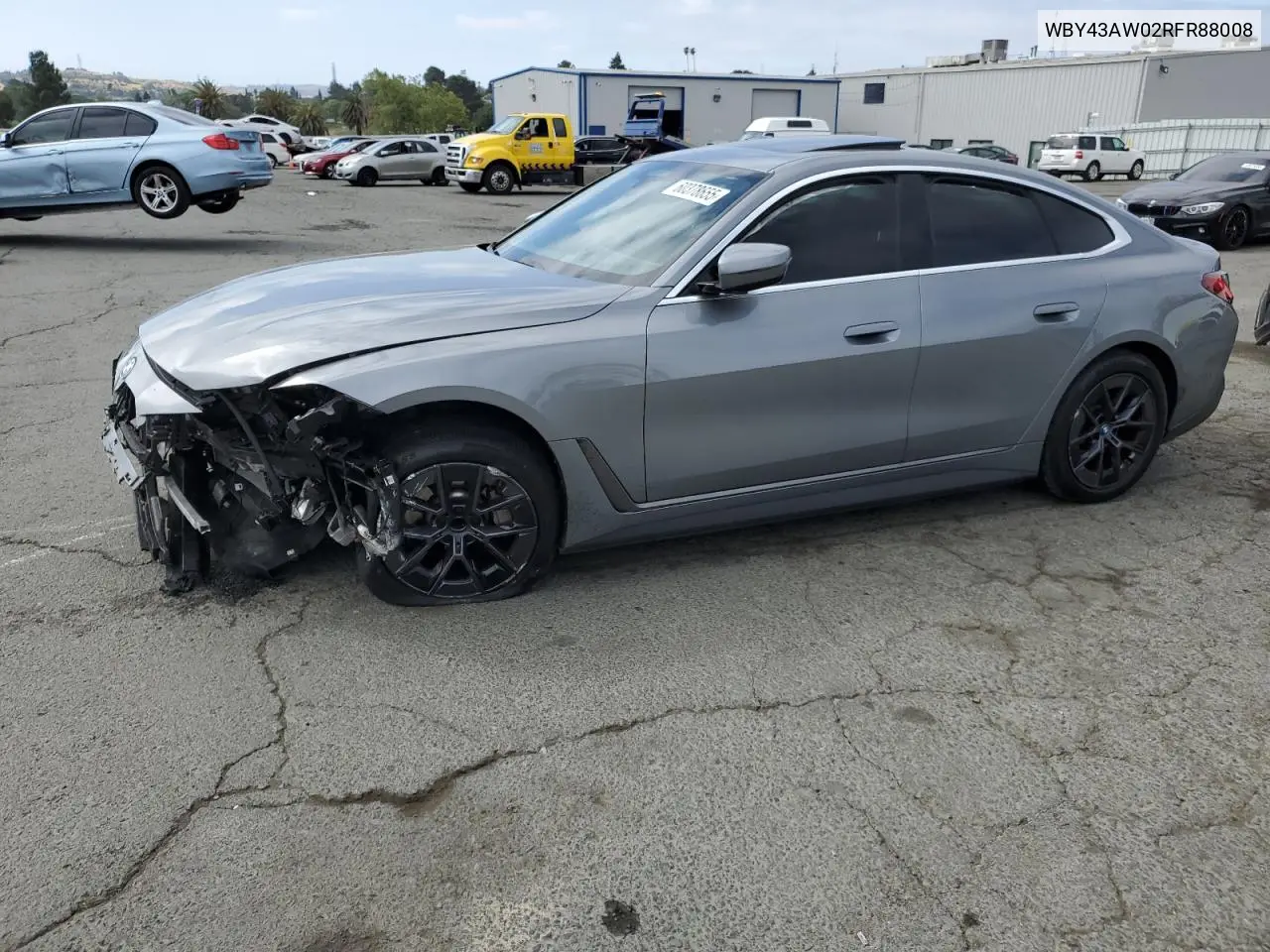 2024 BMW I4 Edrive 35 VIN: WBY43AW02RFR88008 Lot: 60378655