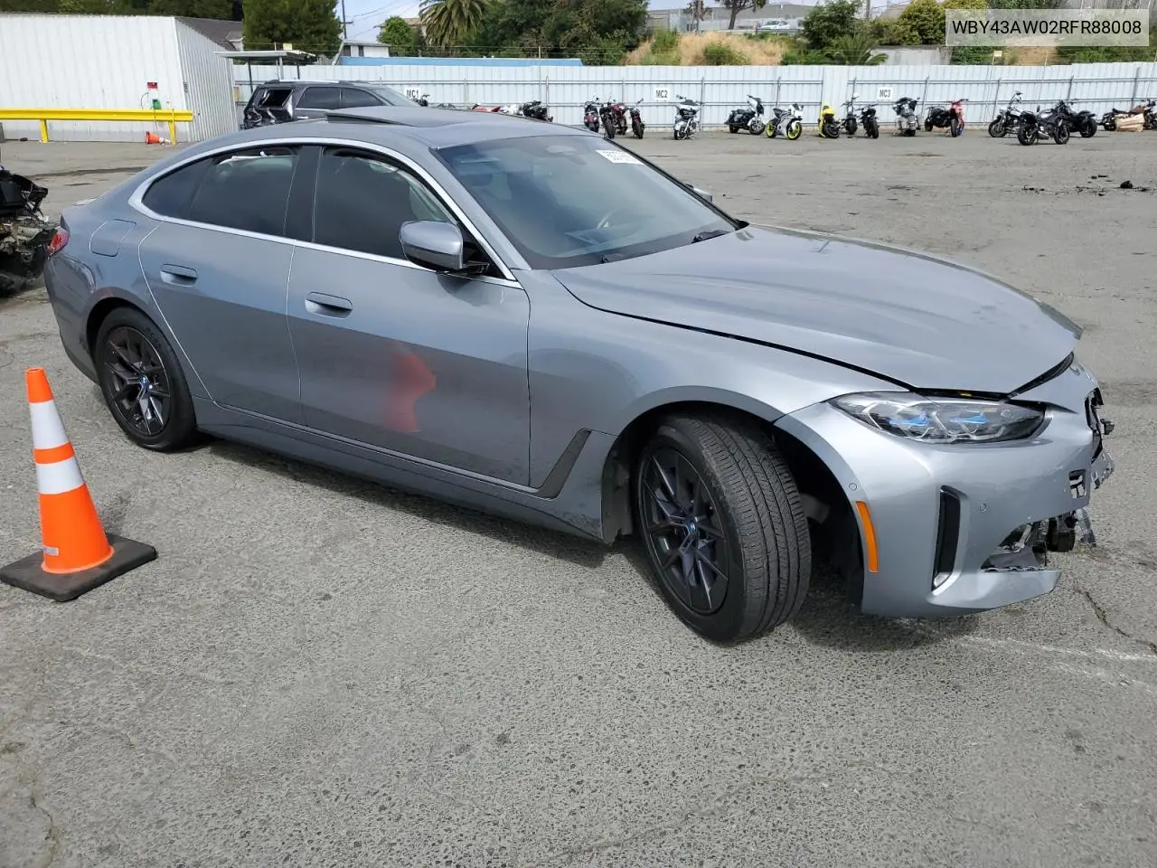 2024 BMW I4 Edrive 35 VIN: WBY43AW02RFR88008 Lot: 60378655