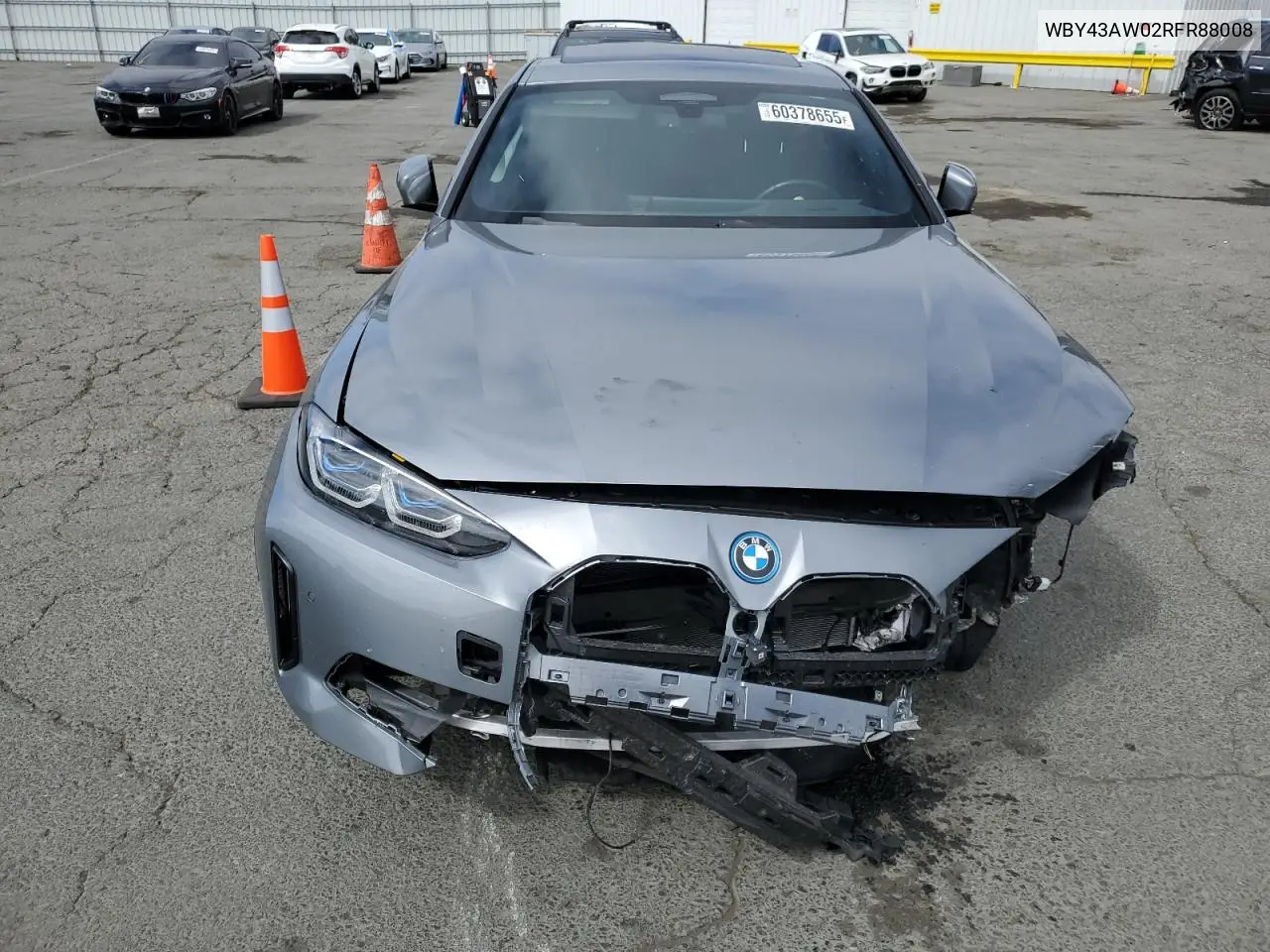 2024 BMW I4 Edrive 35 VIN: WBY43AW02RFR88008 Lot: 60378655