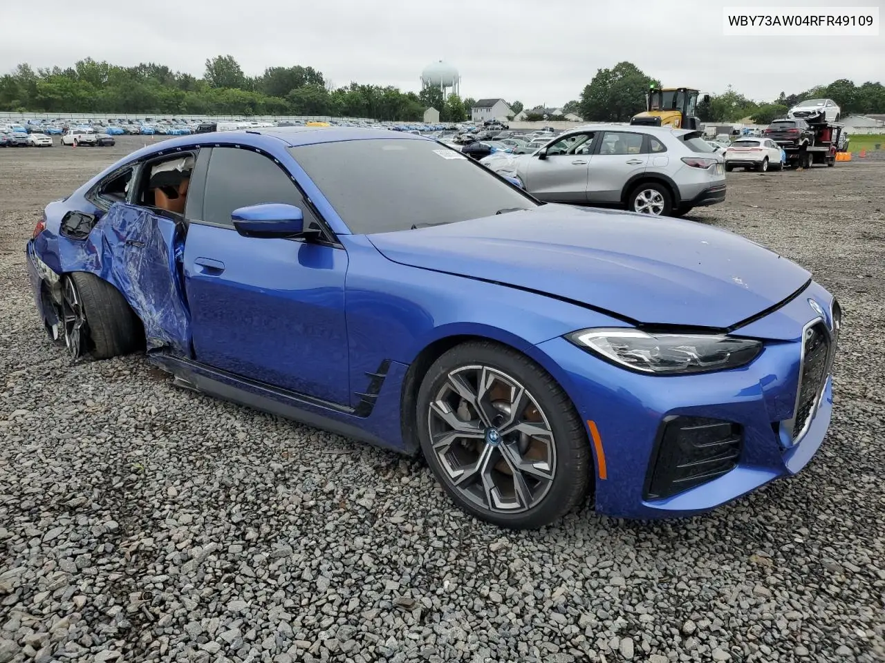 2024 BMW I4 Edrive 40 VIN: WBY73AW04RFR49109 Lot: 60988065