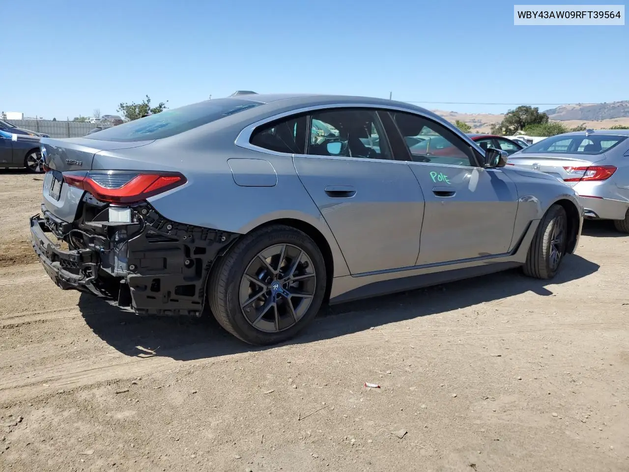 2024 BMW I4 Edrive 35 VIN: WBY43AW09RFT39564 Lot: 61180255