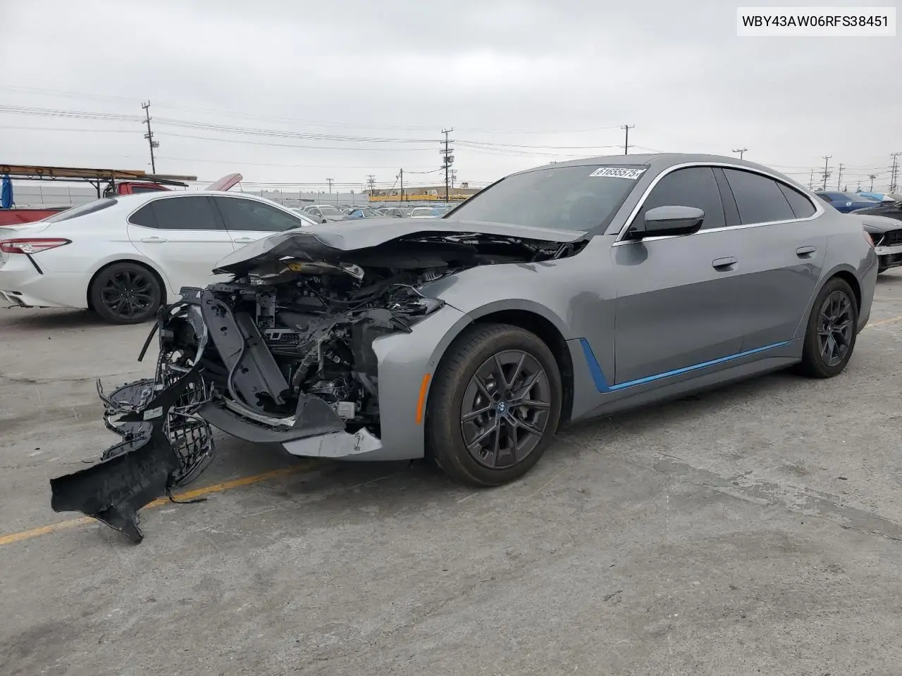 2024 BMW I4 Edrive 35 VIN: WBY43AW06RFS38451 Lot: 61655575