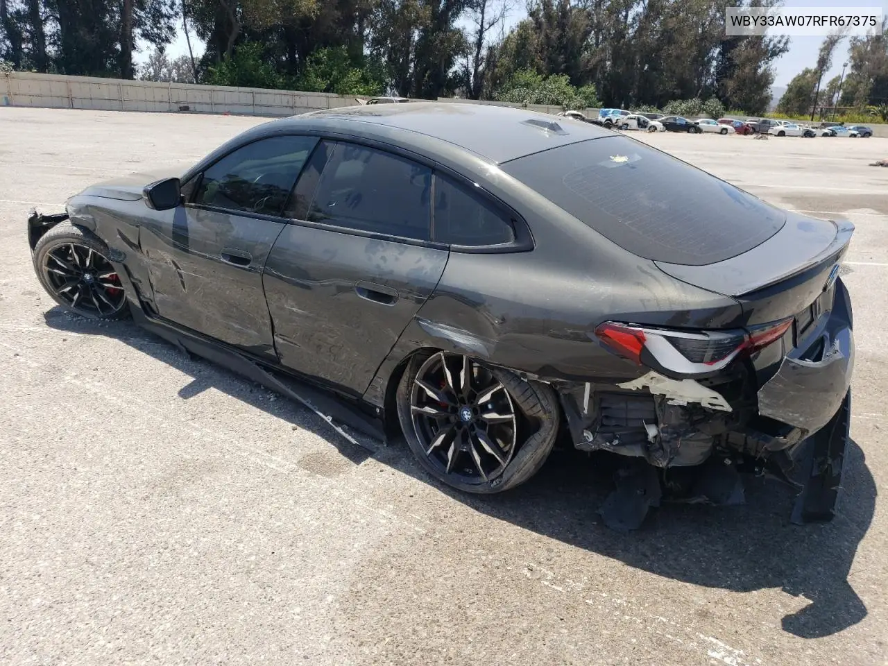 2024 BMW I4 M50 VIN: WBY33AW07RFR67375 Lot: 62232485