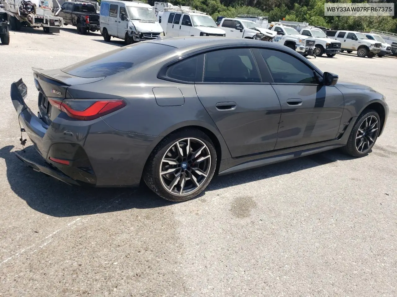 2024 BMW I4 M50 VIN: WBY33AW07RFR67375 Lot: 62232485