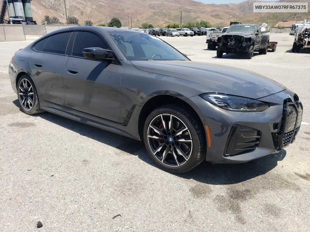2024 BMW I4 M50 VIN: WBY33AW07RFR67375 Lot: 62232485