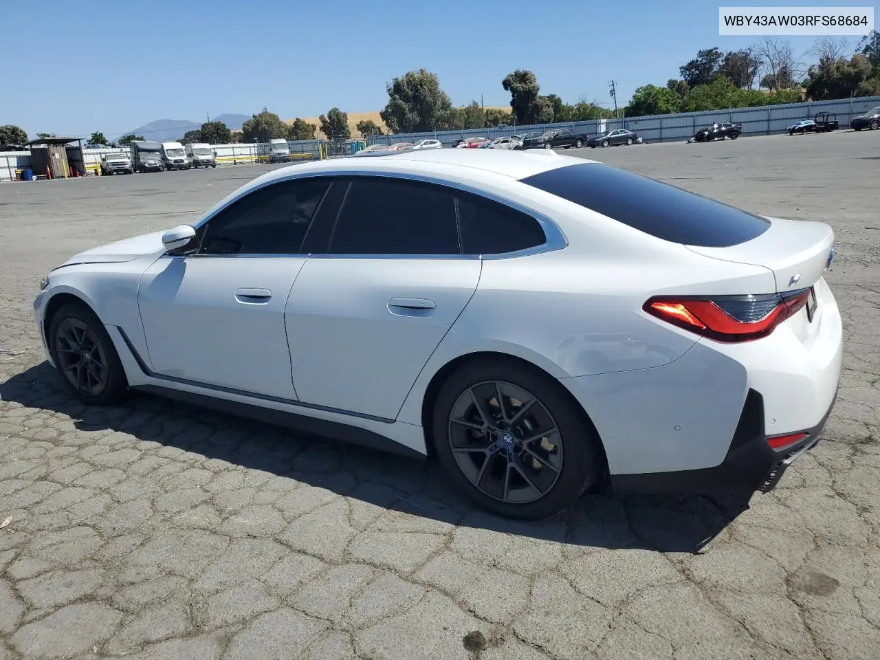 2024 BMW I4 Edrive 35 VIN: WBY43AW03RFS68684 Lot: 62593555