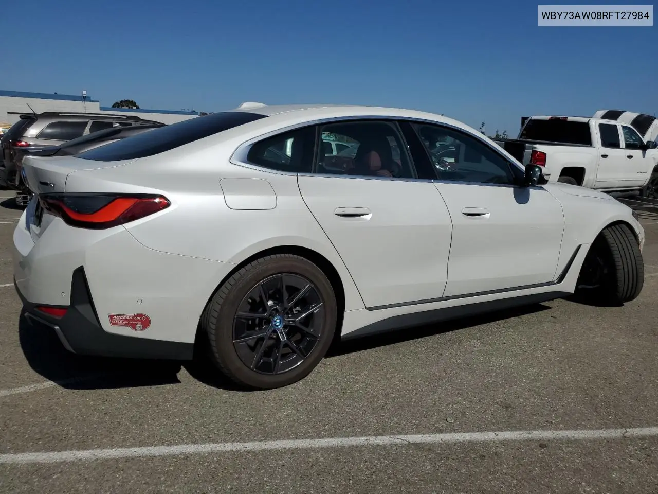 2024 BMW I4 Edrive 40 VIN: WBY73AW08RFT27984 Lot: 62776285