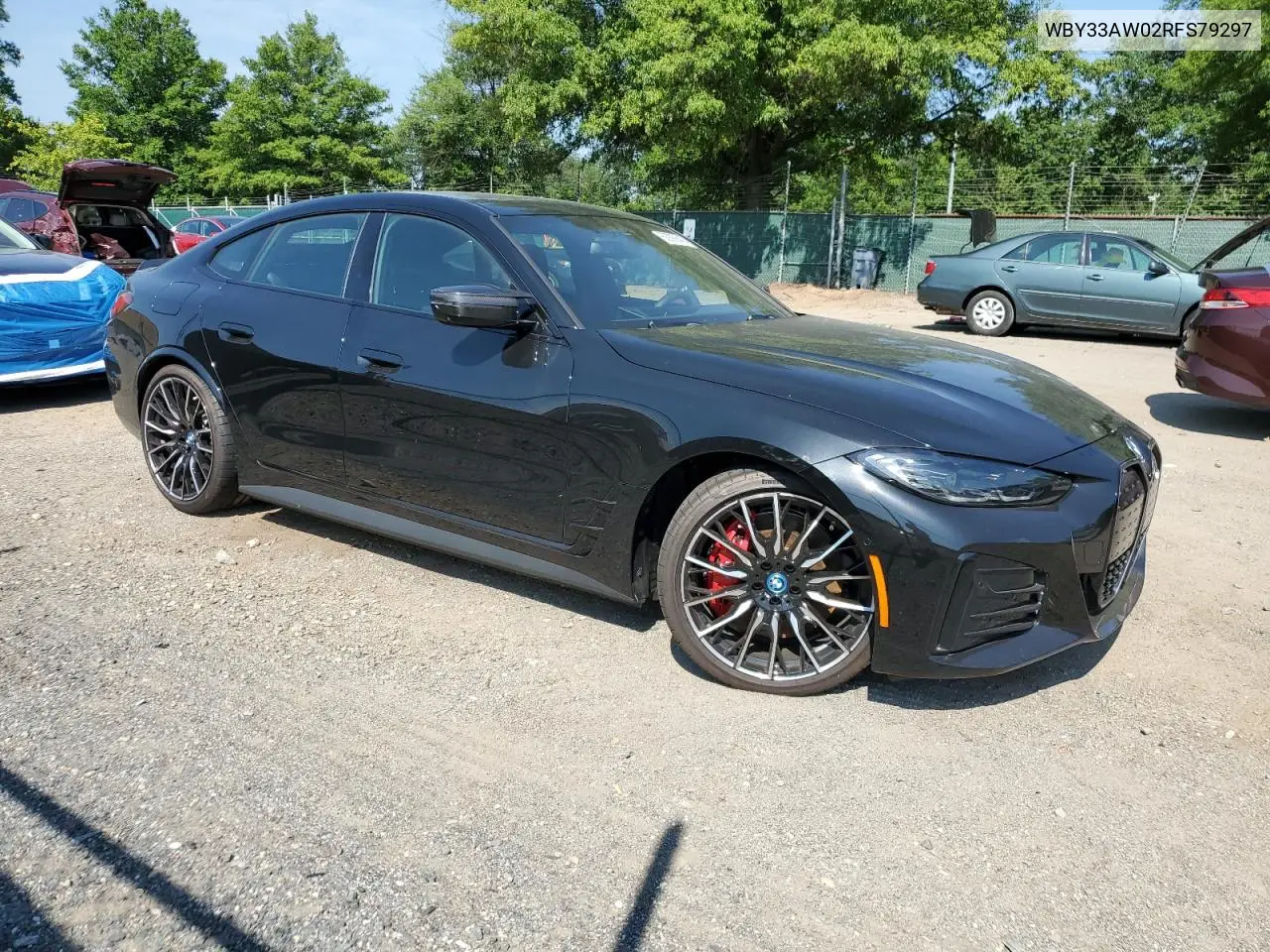 2024 BMW I4 M50 VIN: WBY33AW02RFS79297 Lot: 62890645