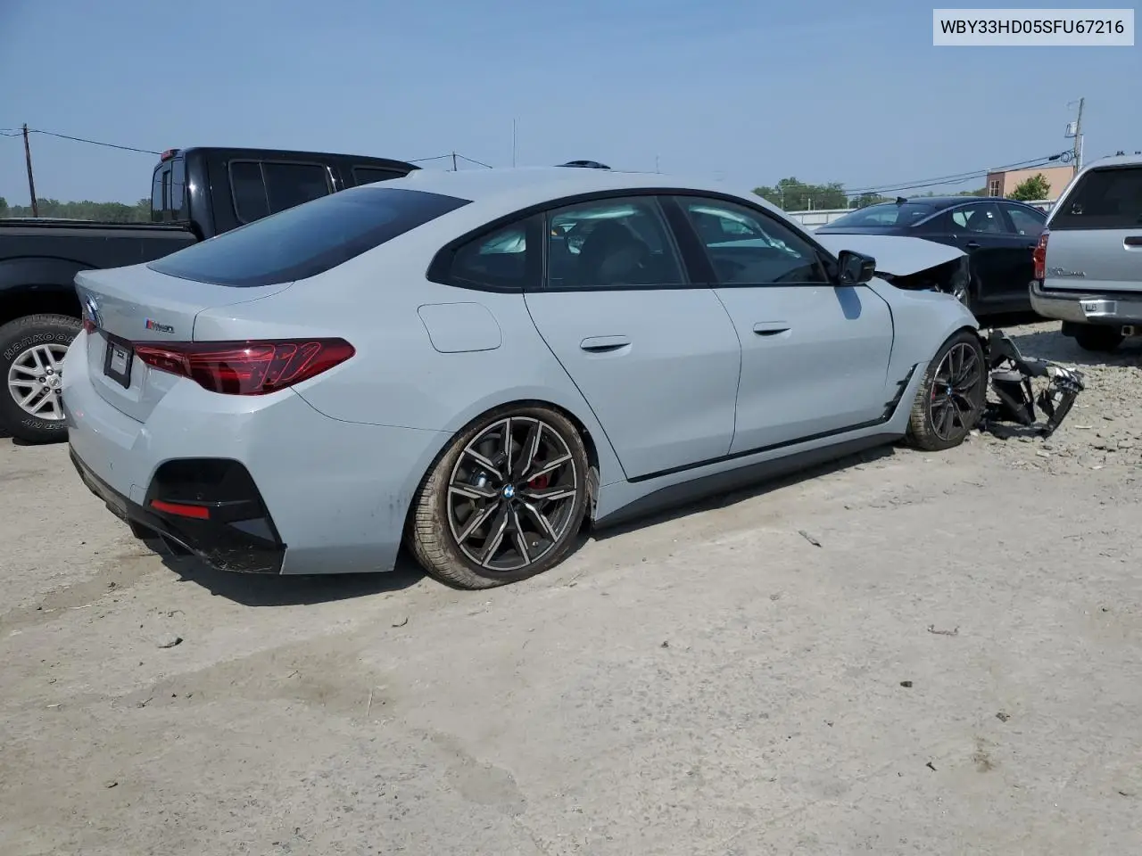 2025 BMW I4 M50 VIN: WBY33HD05SFU67216 Lot: 60873365