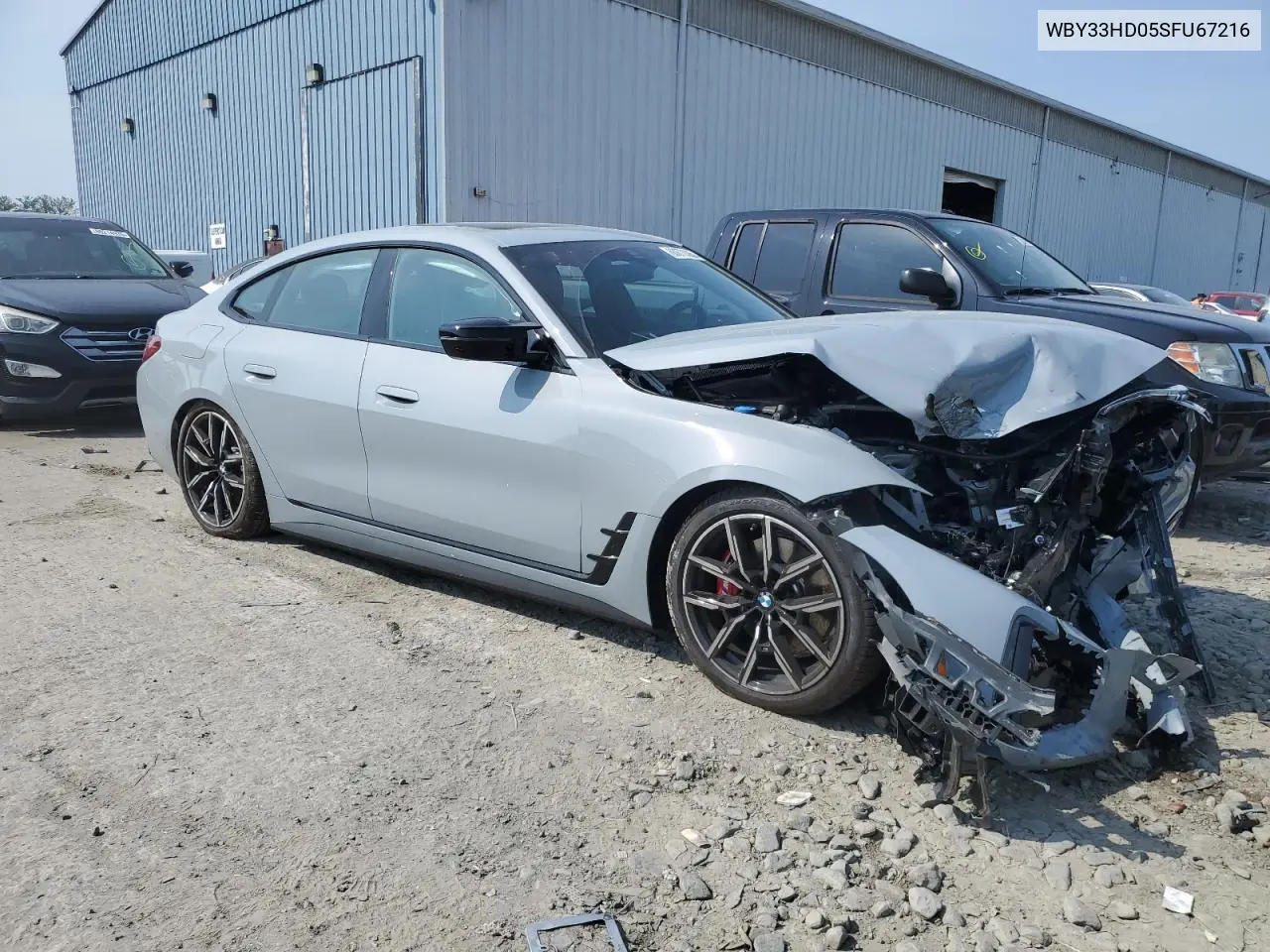 2025 BMW I4 M50 VIN: WBY33HD05SFU67216 Lot: 60873365