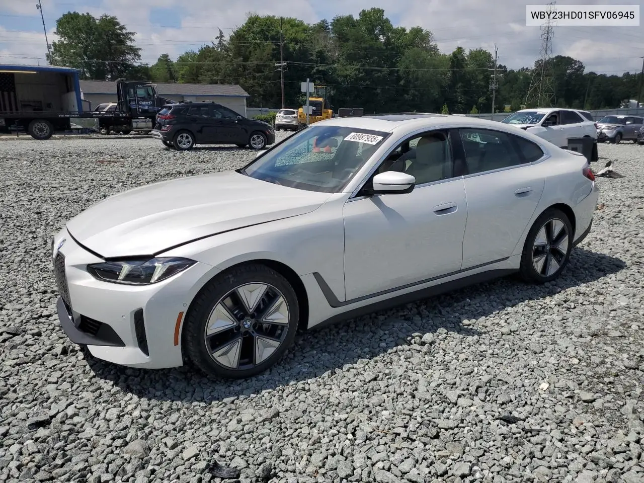 2025 BMW I4 Edrive 40 VIN: WBY23HD01SFV06945 Lot: 60987935