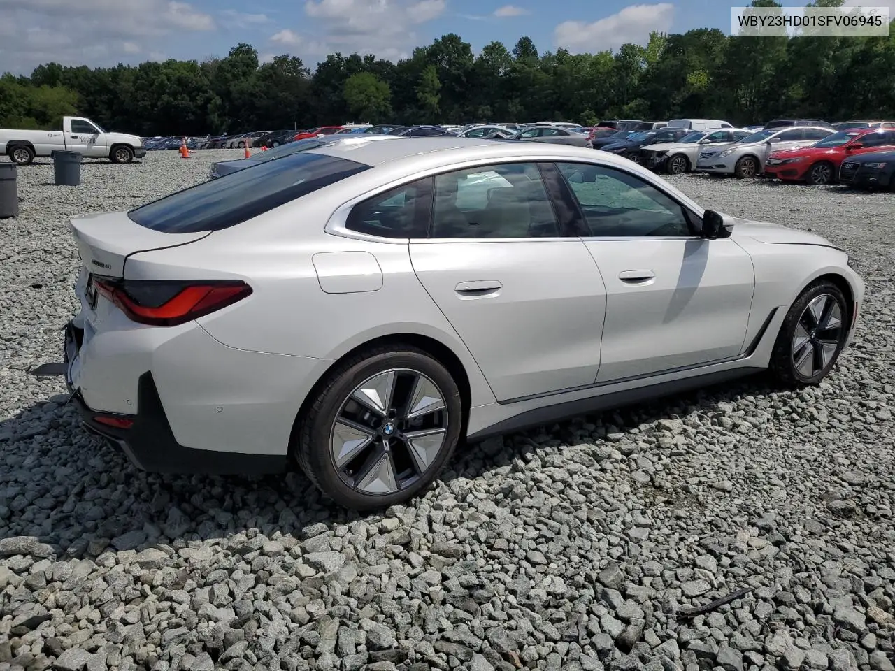 2025 BMW I4 Edrive 40 VIN: WBY23HD01SFV06945 Lot: 60987935