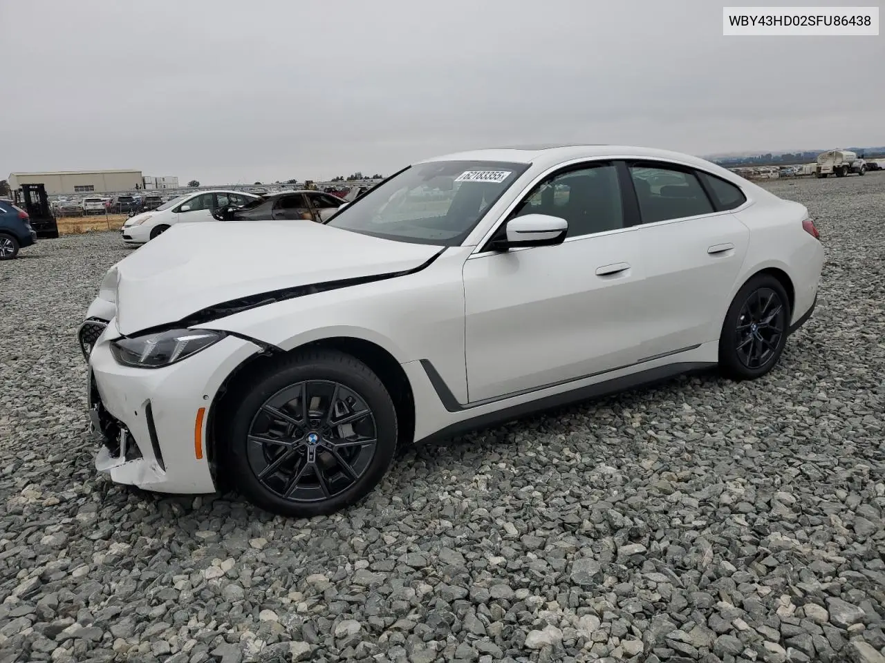 2025 BMW I4 xDrive 40 VIN: WBY43HD02SFU86438 Lot: 62183355