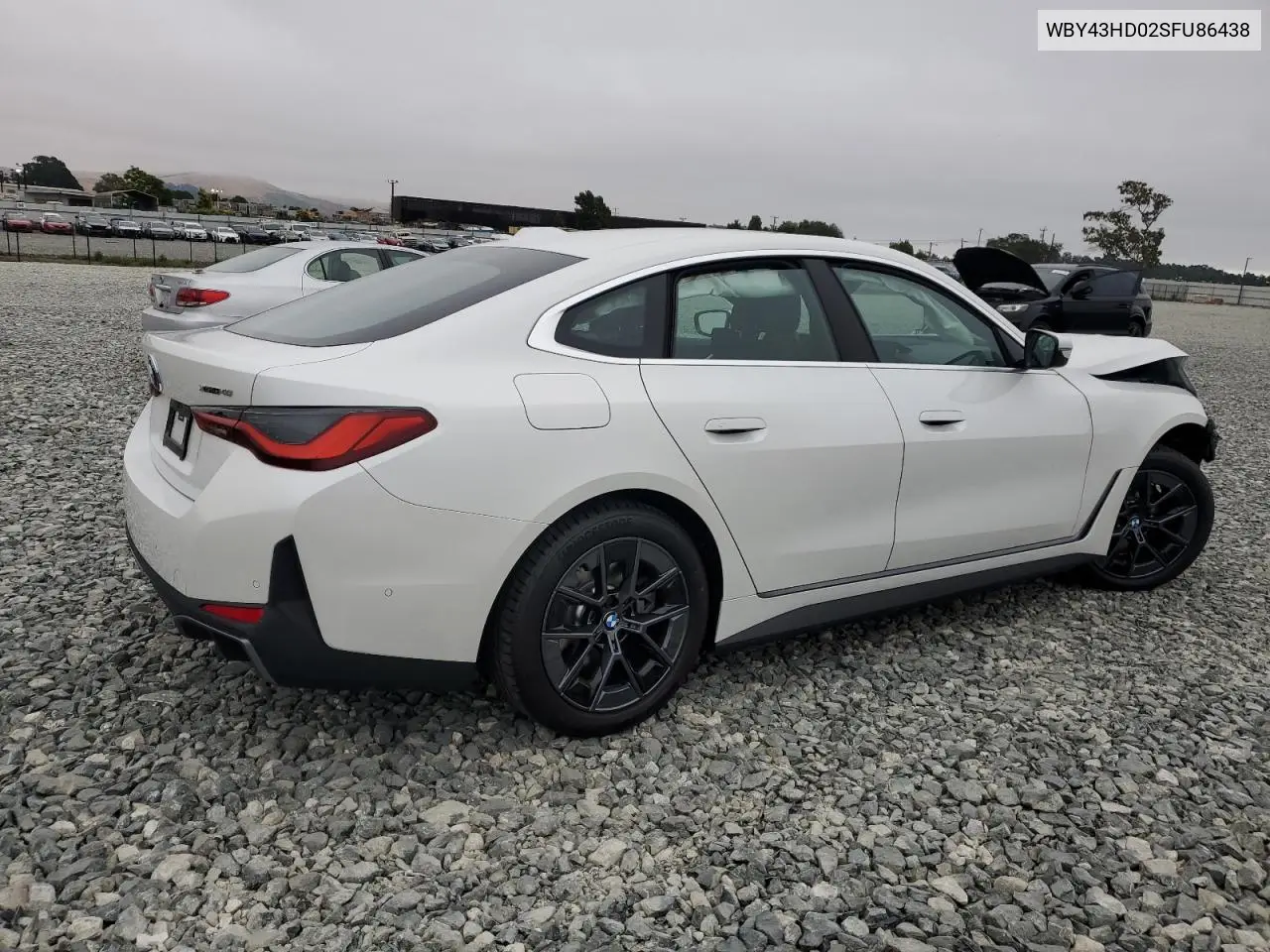 2025 BMW I4 xDrive 40 VIN: WBY43HD02SFU86438 Lot: 62183355