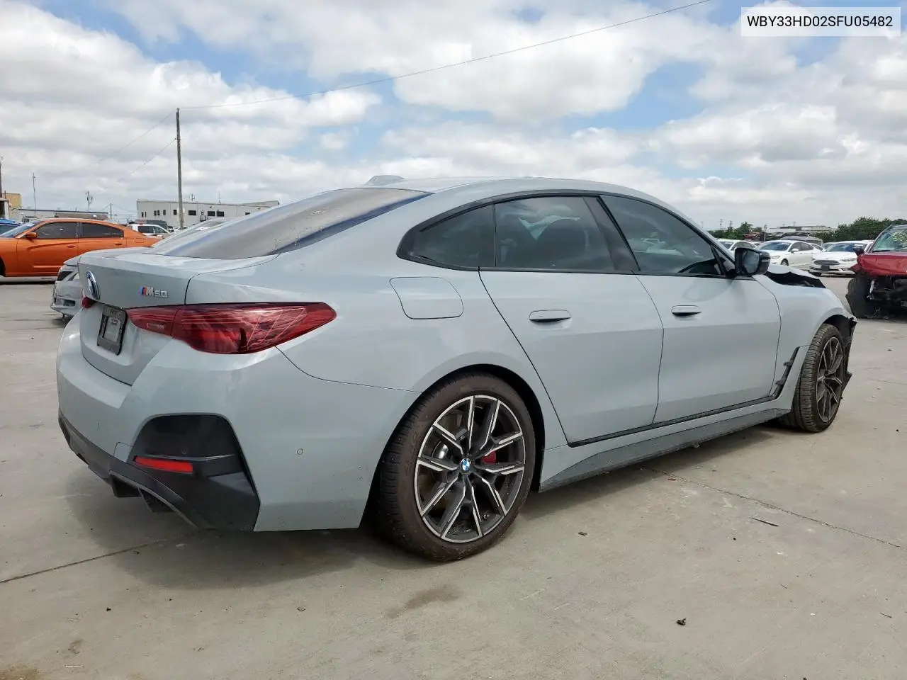 2025 BMW I4 M50 VIN: WBY33HD02SFU05482 Lot: 62414465