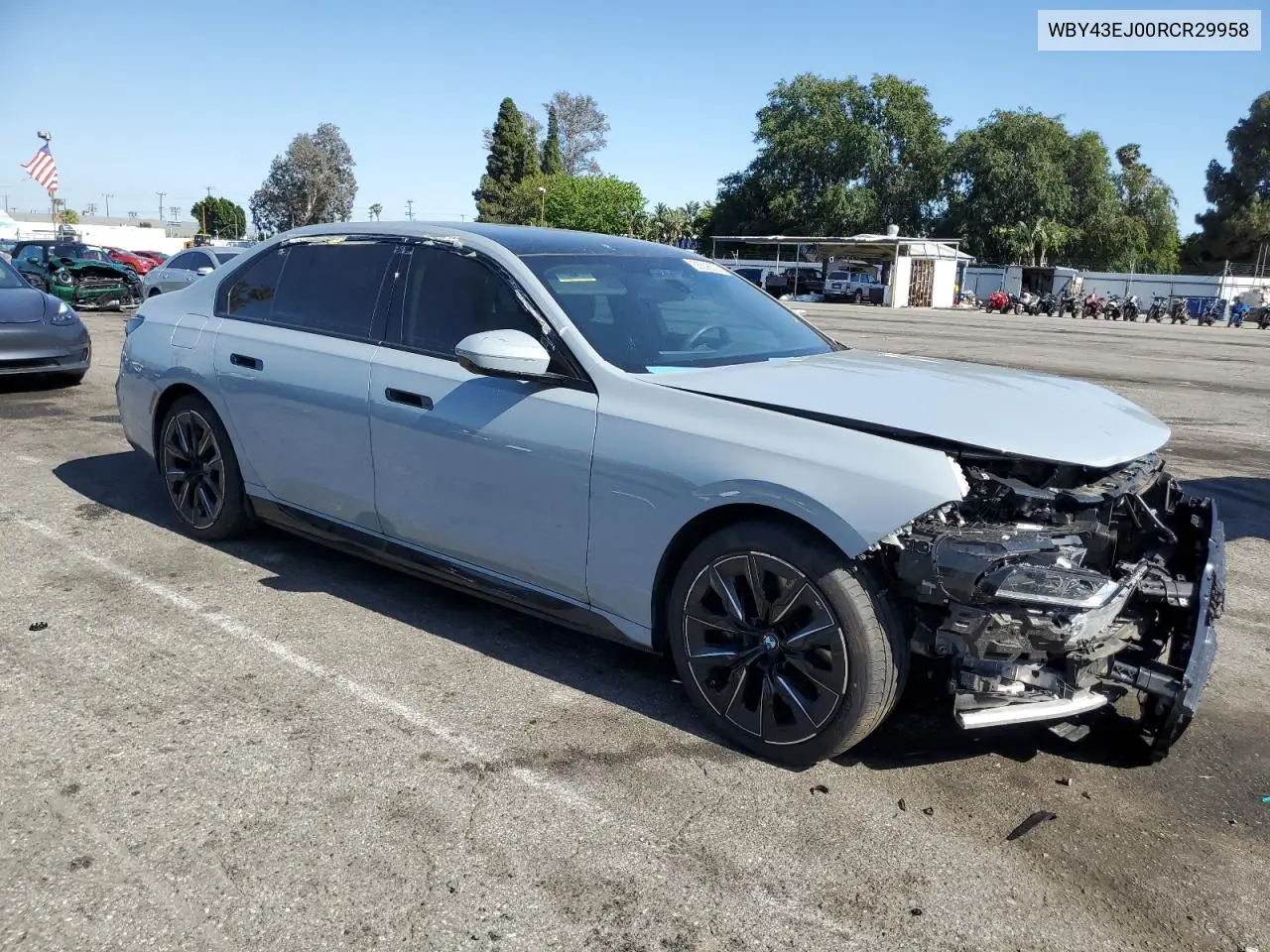 2024 BMW I7 Edrive50 VIN: WBY43EJ00RCR29958 Lot: 56508635