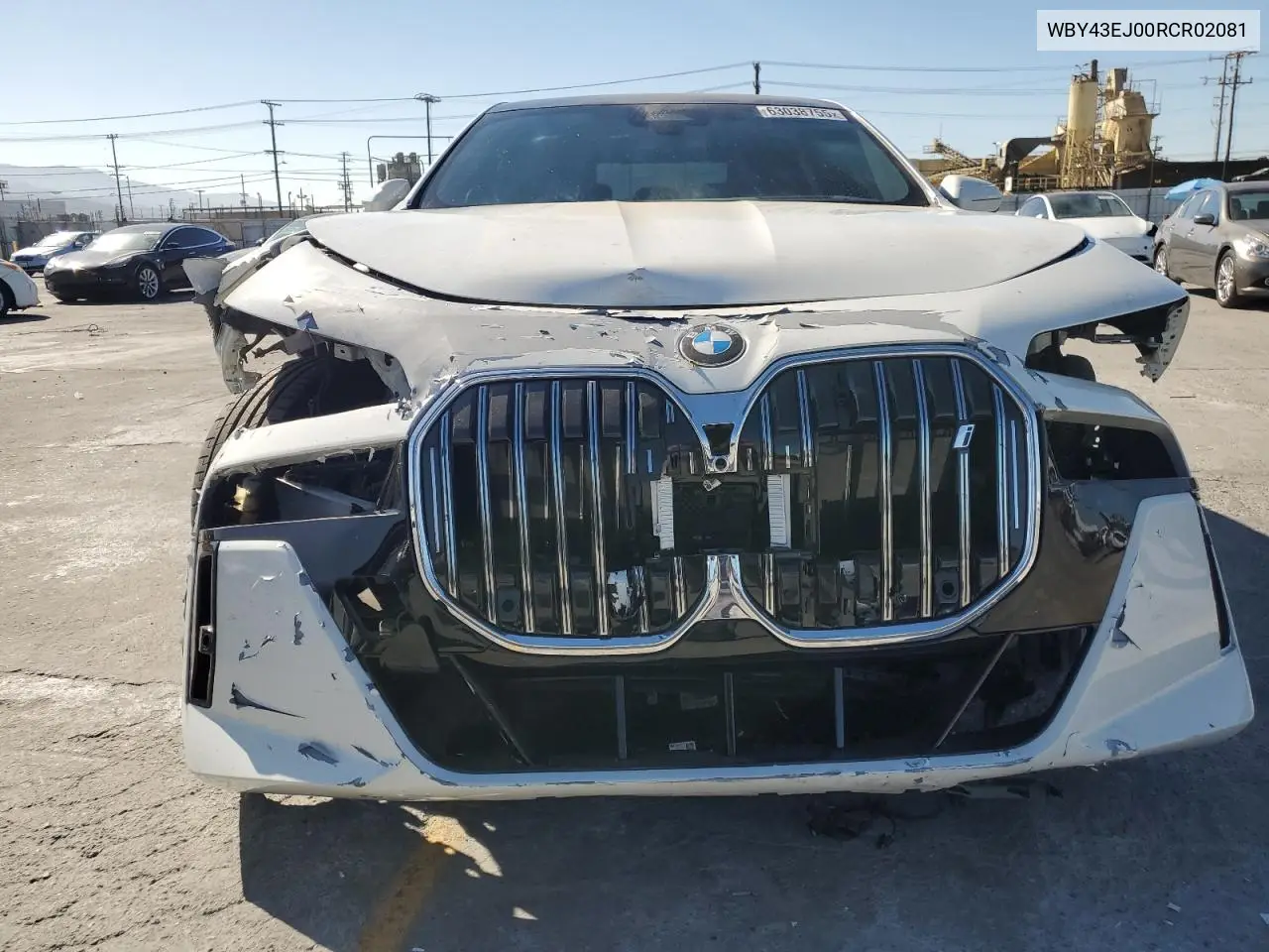 2024 BMW I7 Edrive50 VIN: WBY43EJ00RCR02081 Lot: 63038755