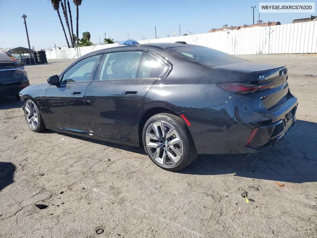 2024 BMW I7 xDrive60 VIN: WBY53EJ0XRCS76320 Lot: 74837954