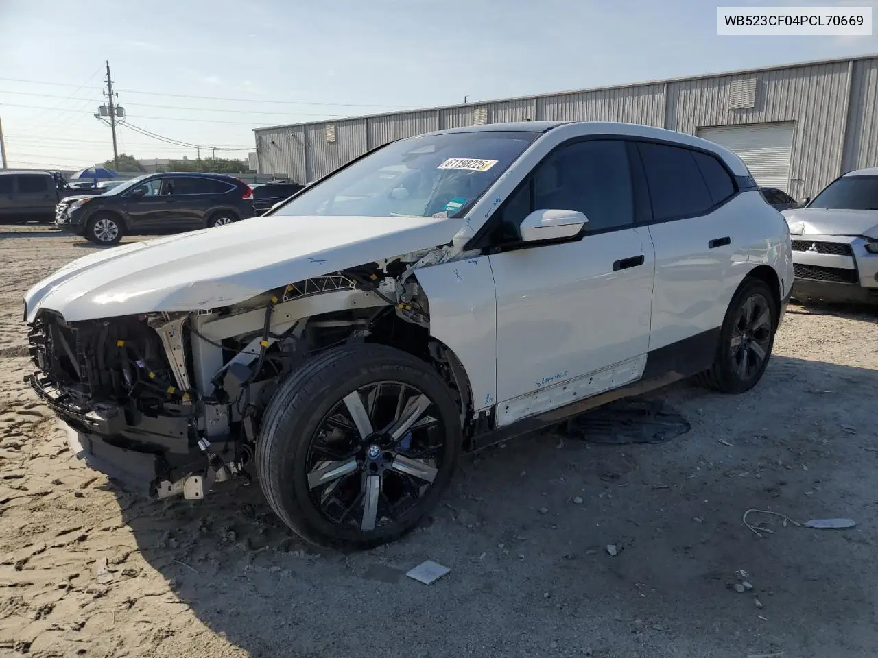 2023 BMW Ix xDrive50 VIN: WB523CF04PCL70669 Lot: 61198225