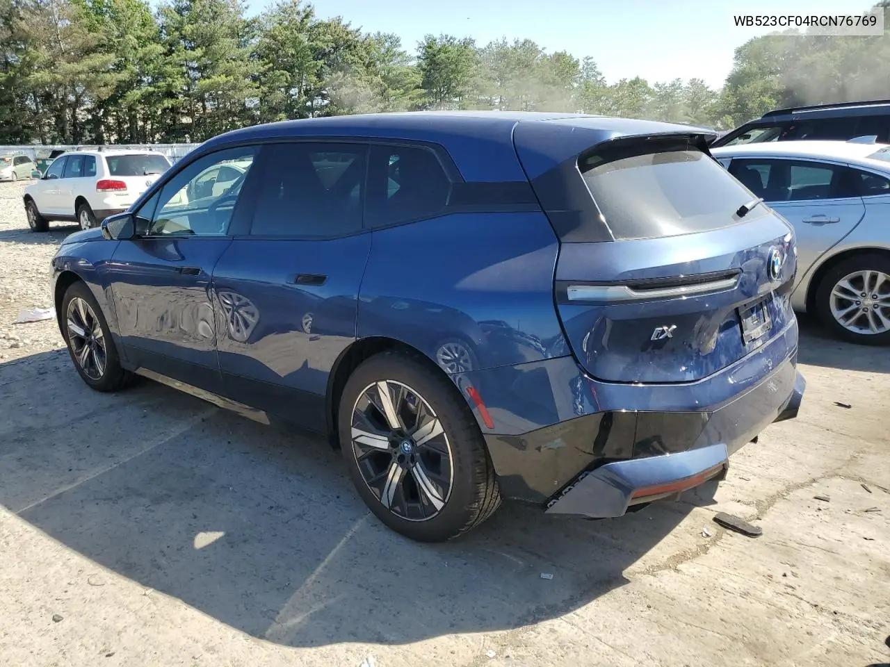 2024 BMW Ix xDrive50 VIN: WB523CF04RCN76769 Lot: 61425735