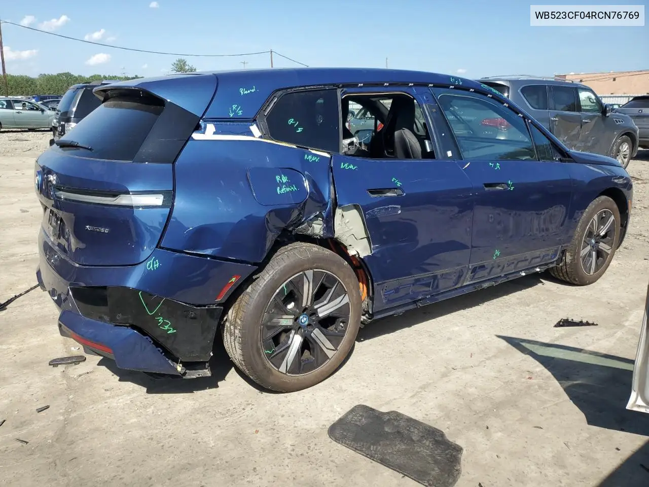 2024 BMW Ix xDrive50 VIN: WB523CF04RCN76769 Lot: 61425735