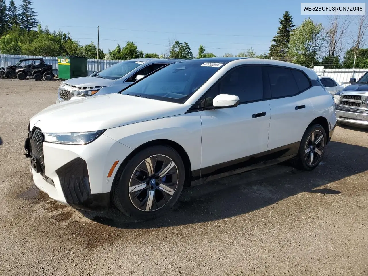2024 BMW Ix xDrive50 VIN: WB523CF03RCN72048 Lot: 61910095