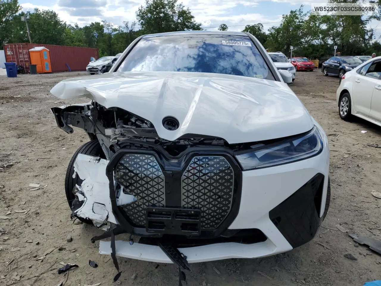 2025 BMW Ix xDrive50 VIN: WB523CF03SCS80986 Lot: 58005775