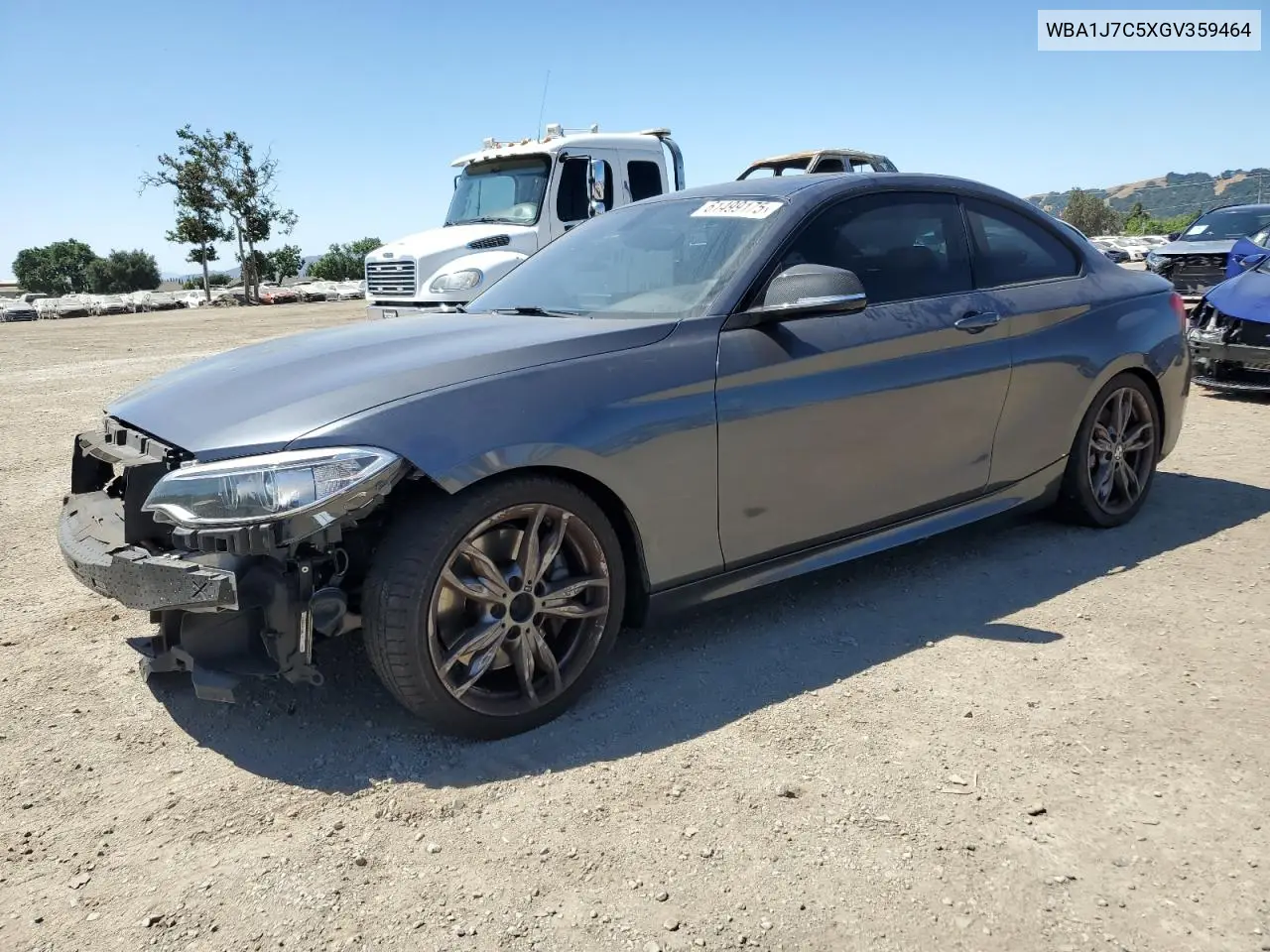 2016 BMW M235I VIN: WBA1J7C5XGV359464 Lot: 61499175